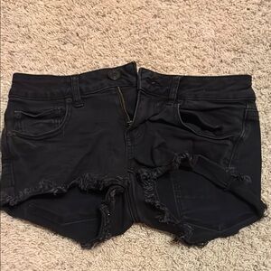 America Egal Black Denim Women's Shorts